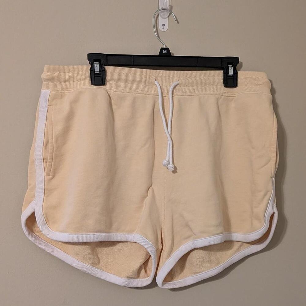 JCrew Yellow Sweat Shorts With White Lining